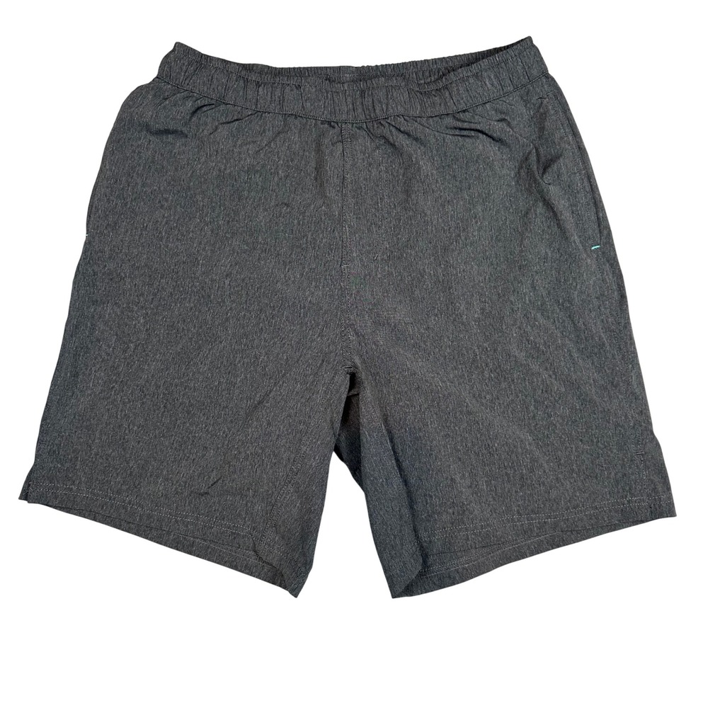 Myles Everyday Shorts Mens Large Charcoal Gray Lined 7" Performance Gym Fitness